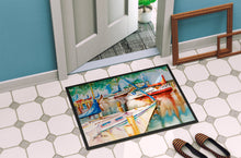 Load image into Gallery viewer, Sailboats at the Gazebo Doormat - 24x36 Decorative Floor Mat – Indoor/Outdoor Rug with Artistic Flair JMK1043JMAT