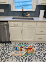 Load image into Gallery viewer, Sailboats at the Gazebo Machine Washable Memory Foam Mat JMK1043RUG