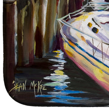 Load image into Gallery viewer, Sailboats at the Fairhope Yacht Club Docks Dish Drying Mat – Absorbent, Artistic Kitchen Essentials JMK1044DDM
