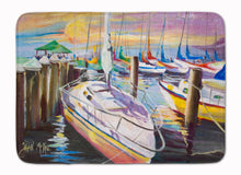 Load image into Gallery viewer, Sailboats at the Fairhope Yacht Club Docks Machine Washable Memory Foam Mat JMK1044RUG
