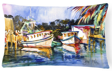 Fly Creek Fish Market Canvas Fabric Decorative Pillow JMK1045PW1216