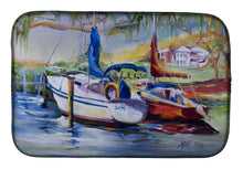 Load image into Gallery viewer, Lucky Dream Sailboat Dish Drying Mat – Absorbent, Artistic Kitchen Essentials JMK1053DDM