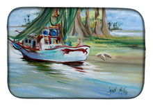 Load image into Gallery viewer, Jeannie Shrimp Boat Dish Drying Mat – Absorbent, Artistic Kitchen Essentials JMK1060DDM