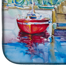 Load image into Gallery viewer, Paradise Yacht Club Sailboats Dish Drying Mat – Absorbent, Artistic Kitchen Essentials JMK1063DDM