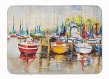 Load image into Gallery viewer, Paradise Yacht Club II Sailboats Machine Washable Memory Foam Mat JMK1064RUG