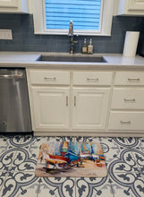 Load image into Gallery viewer, On the Hill Sailboats Machine Washable Memory Foam Mat JMK1066RUG
