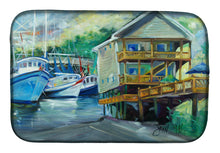 Load image into Gallery viewer, Ocean Springs Harbour Landing Dish Drying Mat – Absorbent, Artistic Kitchen Essentials JMK1069DDM