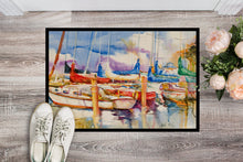Load image into Gallery viewer, Run Away Sailboats Doormat - 24x36 Decorative Floor Mat – Indoor/Outdoor Rug with Artistic Flair JMK1072JMAT