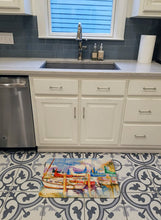 Load image into Gallery viewer, Run Away Sailboats Machine Washable Memory Foam Mat JMK1072RUG