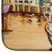 Load image into Gallery viewer, Sunset Bay Sailboat Dish Drying Mat – Absorbent, Artistic Kitchen Essentials JMK1082DDM