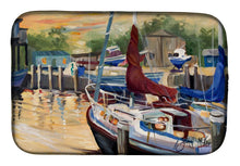 Load image into Gallery viewer, New Sunset Bay Sailboat Dish Drying Mat – Absorbent, Artistic Kitchen Essentials JMK1083DDM