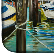 Load image into Gallery viewer, Yellow boat II Sailboat Dish Drying Mat – Absorbent, Artistic Kitchen Essentials JMK1085DDM