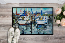 Load image into Gallery viewer, Tourquoise Bay Sailboat Doormat - 24x36 Decorative Floor Mat – Indoor/Outdoor Rug with Artistic Flair JMK1087JMAT