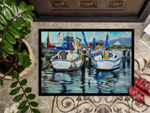 Load image into Gallery viewer, Tourquoise Bay Sailboat Doormat - 24x36 Decorative Floor Mat – Indoor/Outdoor Rug with Artistic Flair JMK1087JMAT