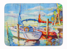 Load image into Gallery viewer, Towering Q Sailboat Machine Washable Memory Foam Mat JMK1088RUG