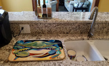 Load image into Gallery viewer, Blue Crab Dish Drying Mat – Absorbent, Artistic Kitchen Essentials JMK1093DDM