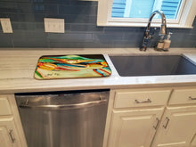 Load image into Gallery viewer, Blue Crab Dish Drying Mat – Absorbent, Artistic Kitchen Essentials JMK1095DDM