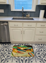 Load image into Gallery viewer, Blue Crab Machine Washable Memory Foam Mat JMK1095RUG