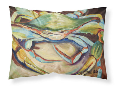 Blue Crab Fabric Standard Pillowcase – Artistic Decorative Front, White Back JMK1097PILLOWCASE