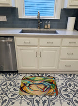 Load image into Gallery viewer, Blue Crab Machine Washable Memory Foam Mat JMK1097RUG