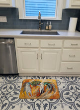 Load image into Gallery viewer, Blue Crab Machine Washable Memory Foam Mat JMK1108RUG