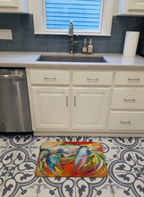 Load image into Gallery viewer, Blue Crab Machine Washable Memory Foam Mat JMK1109RUG