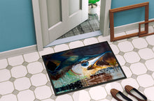 Load image into Gallery viewer, Blue Marlin Doormat - 24x36 Decorative Floor Mat – Indoor/Outdoor Rug with Artistic Flair JMK1111JMAT