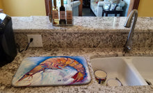 Load image into Gallery viewer, Shrimp Dish Drying Mat – Absorbent, Artistic Kitchen Essentials JMK1112DDM