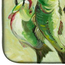 Load image into Gallery viewer, Recession Food Fish caught with Spam Dish Drying Mat – Absorbent, Artistic Kitchen Essentials JMK1113DDM