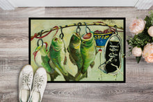 Load image into Gallery viewer, Recession Food Fish caught with Spam Doormat - 24x36 Decorative Floor Mat – Indoor/Outdoor Rug with Artistic Flair JMK1113JMAT