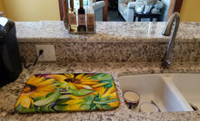 Load image into Gallery viewer, Sunflowers Dish Drying Mat – Absorbent, Artistic Kitchen Essentials JMK1122DDM