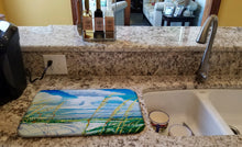 Load image into Gallery viewer, Sea Oats Dish Drying Mat – Absorbent, Artistic Kitchen Essentials JMK1123DDM