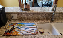 Load image into Gallery viewer, Sand Dune Dish Drying Mat – Absorbent, Artistic Kitchen Essentials JMK1124DDM