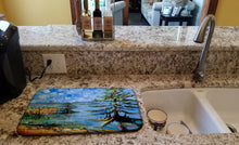 Load image into Gallery viewer, Life on the Causeway Dish Drying Mat – Absorbent, Artistic Kitchen Essentials JMK1126DDM