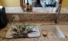 Load image into Gallery viewer, Top Palm Tree Dish Drying Mat – Absorbent, Artistic Kitchen Essentials JMK1130DDM