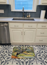 Load image into Gallery viewer, Oak Tree on the Bay with Sailboats Machine Washable Memory Foam Mat JMK1132RUG