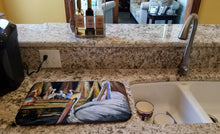 Load image into Gallery viewer, Pelicans Dish Drying Mat – Absorbent, Artistic Kitchen Essentials JMK1137DDM