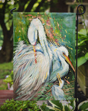 Load image into Gallery viewer, White Egret in the Rain Garden Flag - Outdoor Decorative Yard Flag JMK1139GF