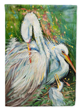 Load image into Gallery viewer, White Egret in the Rain Garden Flag - Outdoor Decorative Yard Flag JMK1139GF