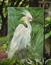 Load image into Gallery viewer, White Egret in Green grasses Garden Flag - Outdoor Decorative Yard Flag JMK1141GF