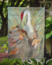 Load image into Gallery viewer, Sandhill Crane with baby Garden Flag – Decorative Outdoor Yard Flag JMK1143GF