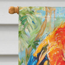 Load image into Gallery viewer, Red Parrot Flag Canvas House Size JMK1144CHF