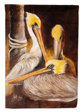Load image into Gallery viewer, Brown Pelicans Flag Canvas House Size JMK1146CHF