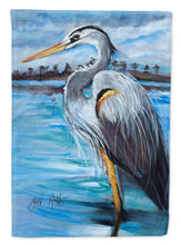Load image into Gallery viewer, Blue Heron Gazing Flag Canvas House Size JMK1148CHF