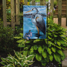 Load image into Gallery viewer, Blue Heron Gazing Garden Flag - Outdoor Decorative Yard Flag JMK1148GF