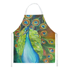 Load image into Gallery viewer, Bling Peacock Apron – Artist-Designed Kitchen, BBQ &amp; Craft Apron JMK1150APRON