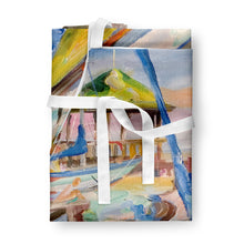 Load image into Gallery viewer, Boat Docks Sailboats Apron – Artist-Designed Kitchen, BBQ &amp; Craft Apron JMK1151APRON