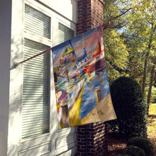 Load image into Gallery viewer, Boat Docks Sailboats Flag Canvas House Size JMK1151CHF