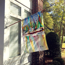 Load image into Gallery viewer, Ocean Springs Shrimp Boats Flag Canvas House Size JMK1156CHF