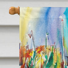 Load image into Gallery viewer, Ocean Springs Shrimp Boats Flag Canvas House Size JMK1156CHF